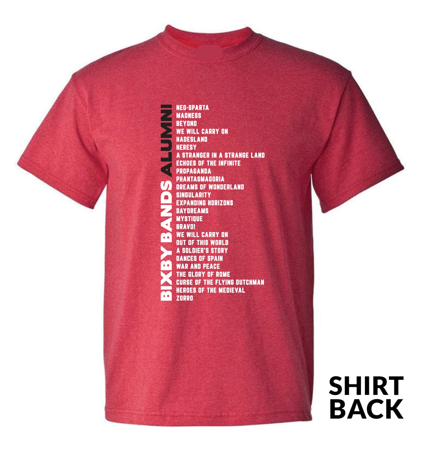 Bixby Bands Alumni T-Shirt - Back